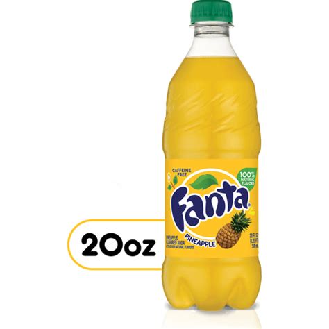 Fanta Pineapple Soda Bottle, 20 fl oz | Fruit Flavors | Wade's Piggly ...