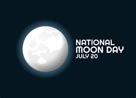 vector graphic of national moon day good for national moon day celebration. flat design. flyer ...