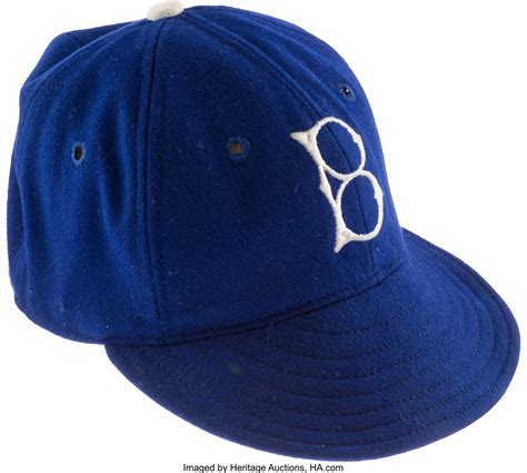 1944-45 Game Worn Brooklyn Dodgers Cap Attributed to Eddie | Lot #82135 | Heritage Auctions