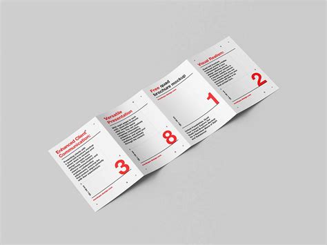 Four Fold Brochure Mockup