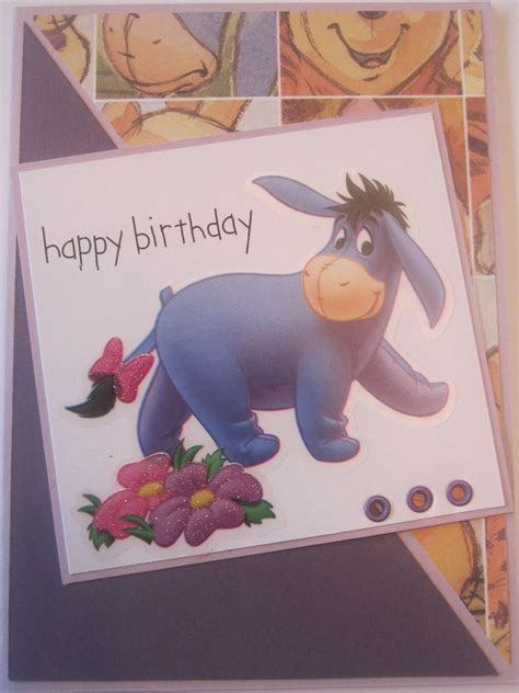 Eeyore Birthday Card with Flowers | Handmade cards by emarie… | Flickr