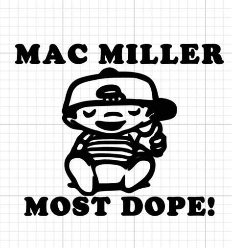 Mac miller most dope vinyl decal sticker | Etsy