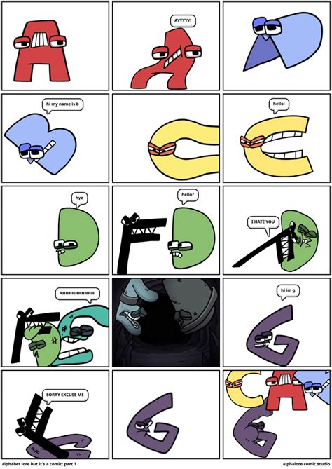 alphabet lore but it is comic : r/alphabetfriends