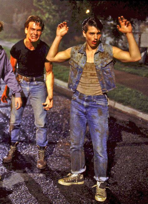 tom cruise, patrick swayze the outsiders. | The outsiders, The outsiders steve, Outsiders movie