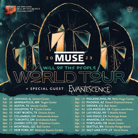 MUSE Announces 2023 North American Tour With EVANESCENCE - BLABBERMOUTH.NET