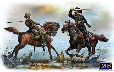 British and German Cavalrymen, WWI era Master Box 35184