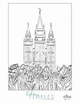 Temple Coloring Page  Home sketch template