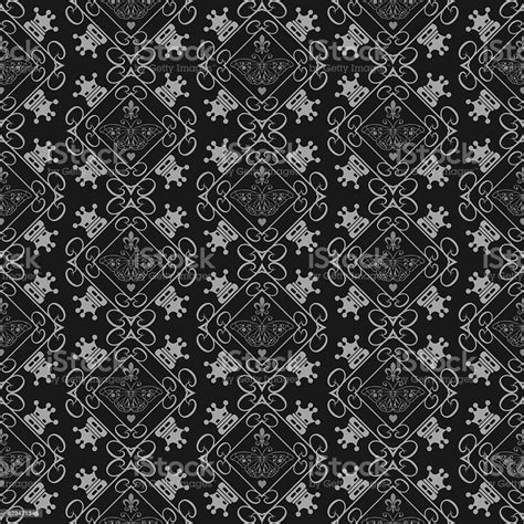 Old Wallpaper Black Color Stock Illustration - Download Image Now - Abstract, Antique ...