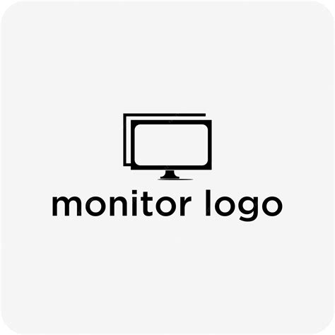 Premium Vector | Monitor logo illustration design template vector image