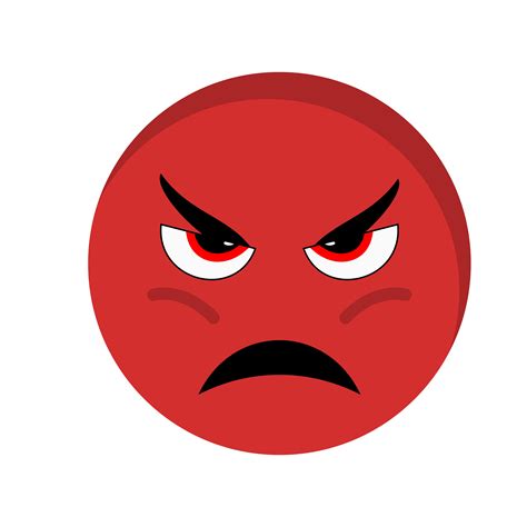 Angry Emoji Vector Icon 377722 Vector Art at Vecteezy