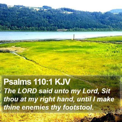 Psalms 110 Scripture Images - Psalms Chapter 110 KJV Bible Verse Pictures