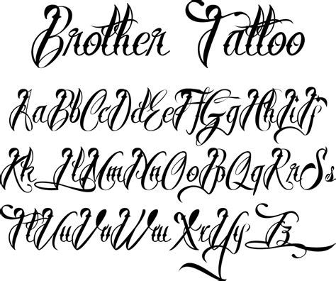 Calligraphy Fonts For Tattoos