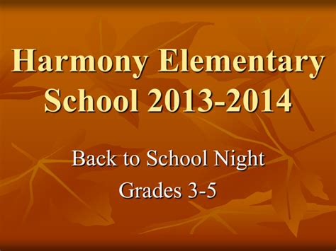 Harmony Elementary School 2011-2012