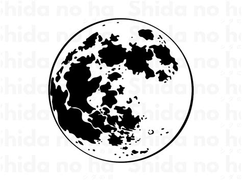 Moon SVG, Full Moon SVG, Digital Download/cricut, Silhouette, Glowforge includes Individual Svg ...