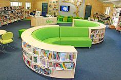 Library furniture - couches, shelving and circulation desk | Mobilier de bibliothèque ...
