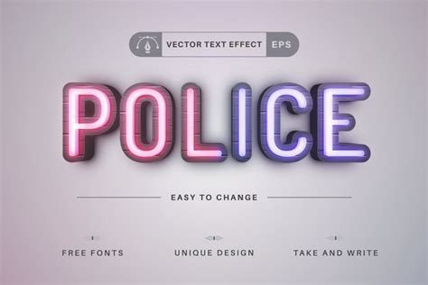 Police - Editable Text Effect, Font Style (2597513)