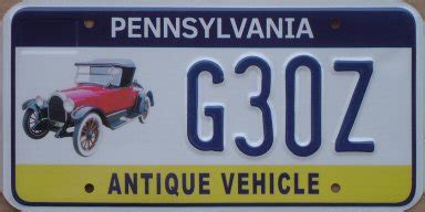 Rick Kretschmer's License Plate Archives | Pennsylvania Misc. Personal Vehicles