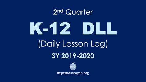 2nd Quarter GRADE 1-6 DLL - Daily Lesson Log | SY 2019 – 2020