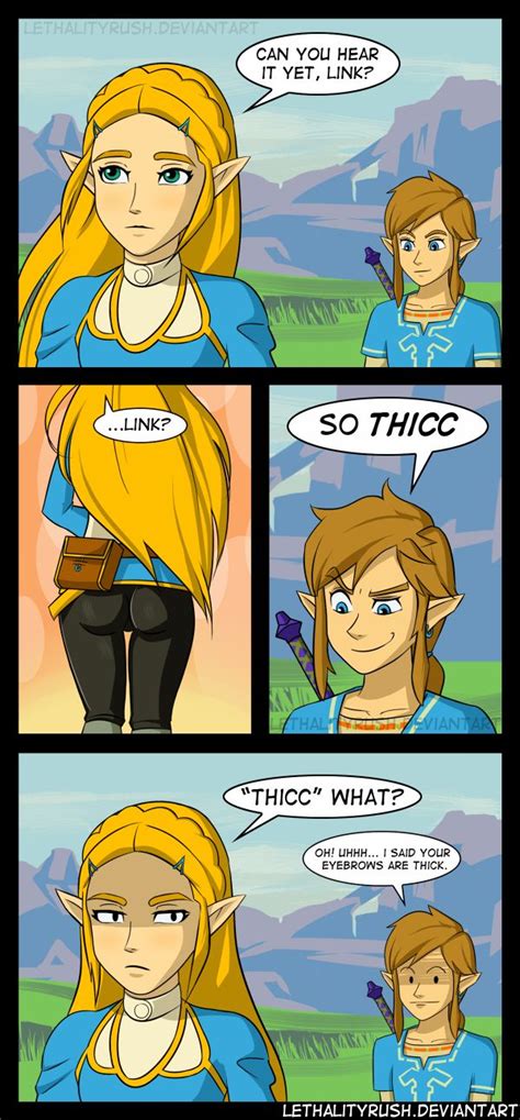 Thicc | The Legend of Zelda: Breath of the Wild | Legend of zelda, Legend of zelda memes, Zelda ...