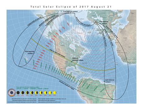 APOD: 2016 August 21 - Map of Total Solar Eclipse Path in 2017 August