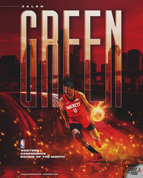 Rockets Jalen Green Named Western Conference Rookie of the Month for ...