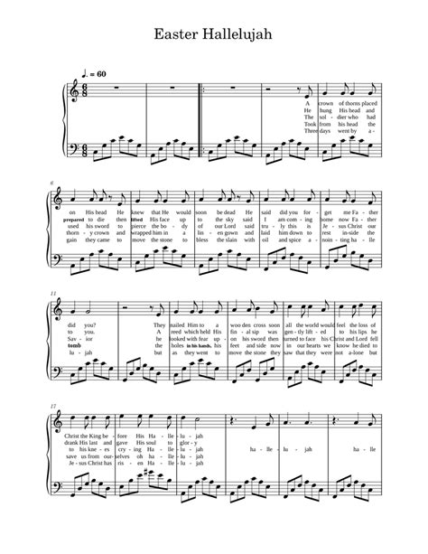 Hallelujah – Leonard Cohen Easter Hallelujah Sheet music for Piano (Piano-Voice) | Musescore.com