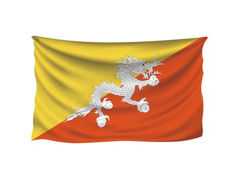 Bhutan Flag PNG Transparent Image - Freepngdesign.com