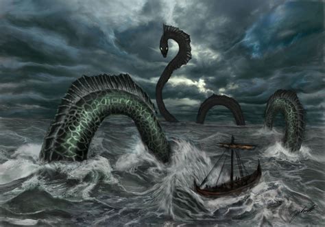 Jörmungandr, Sea Serpent of Midgård (by NorthernHermit) | Mytologi ...