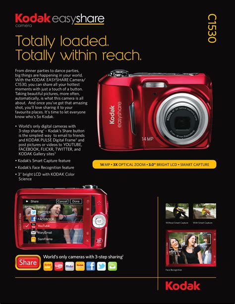 Download free pdf for Kodak EasyShare C1530 Digital Camera manual