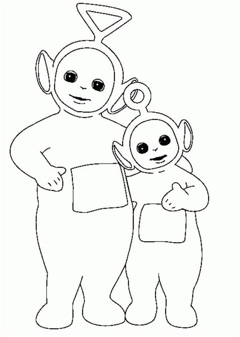 Tinky winky y Po para colorear, imprimir e dibujar –ColoringOnly.Com