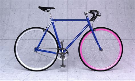 Fixed gear bicycle 3D | CGTrader