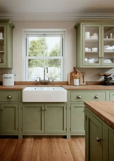 10+ Modern Green Kitchen Cabinets - DECOOMO