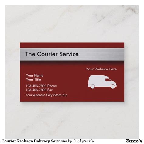 Courier Package Delivery Services Business Card | Zazzle