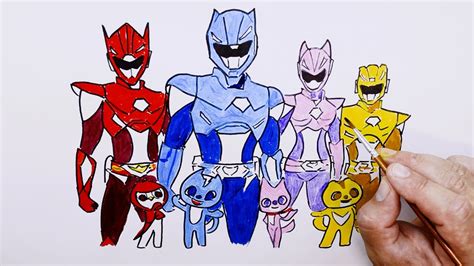 How to draw cartoon characters - Miniforce X - YouTube