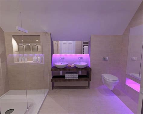 Purple Bathroom Vanity Lighting Ideas 3 | Purple bathrooms, Bathroom vanity makeover, Bathroom ...