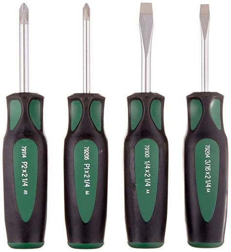 SK Hand Tool 86335 Cushion Grip Stubby Screwdriver Set, 4-Piece Review ...