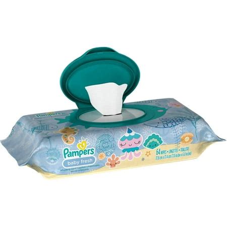 Pampers Baby Fresh Wipes Travel Pack 64 Count (Pack of 2) - Walmart.com