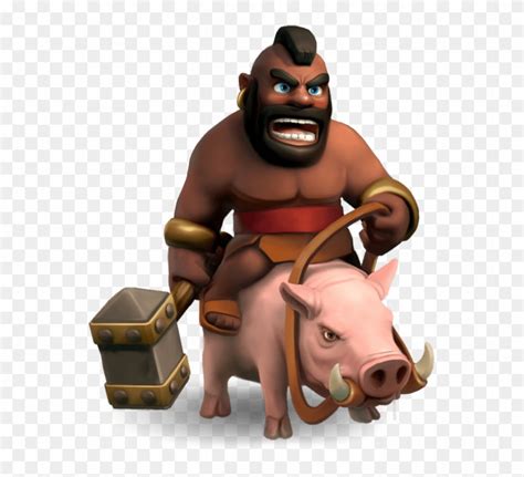 Clash Of Clans Hog Rider - Clash Of Clans Characters, HD Png Download ...