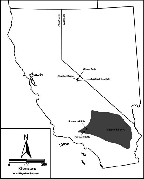 Map showing relevant rhyolite formations. | Download Scientific Diagram