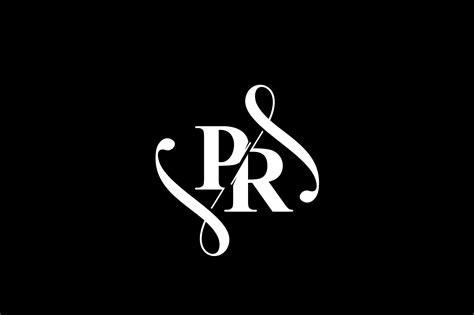 PR Monogram logo Design V6 By Vectorseller | TheHungryJPEG