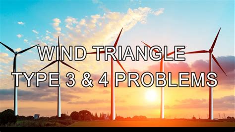 WIND TRIANGLE PROBLEMS | TYPE 3 & 4 | OAT TRIANGLE | LEARN WITH US ...