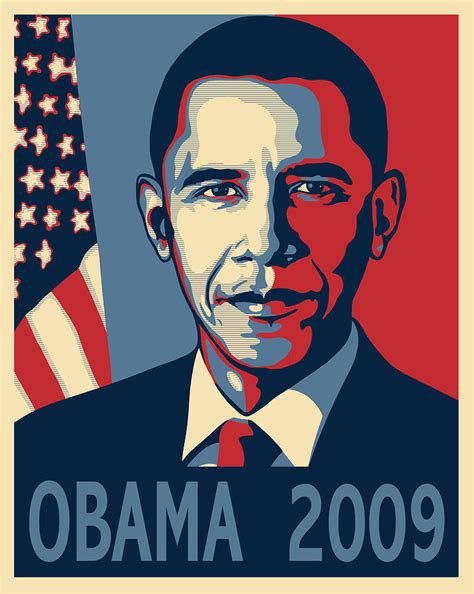 Barack Obama Presidential Poster Digital Art by Sue Brehant