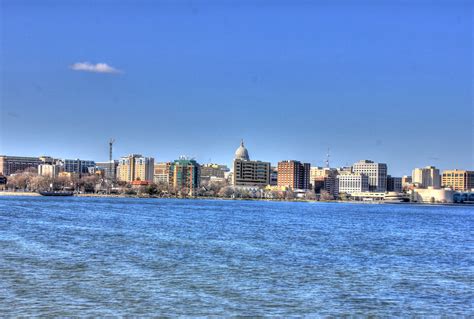 Painterly Madison Skyline in Madison, Wisconsin image - Free stock ...