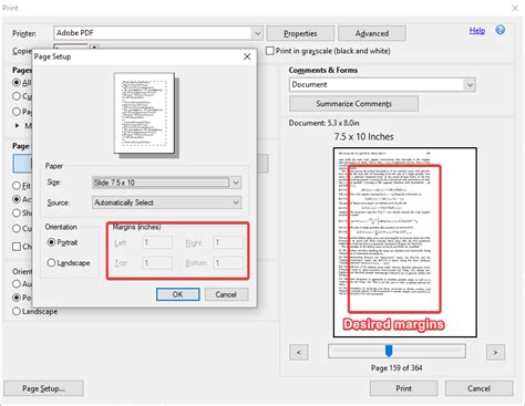 adobe acrobat - How to edit margin when printing to PDF file? - Super User