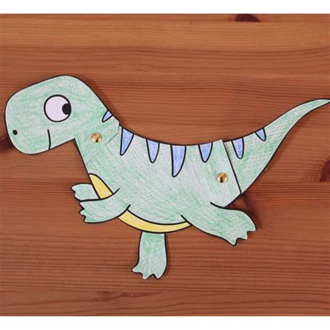 Easy Paper Dinosaur Craft for Kids (Free Template!)