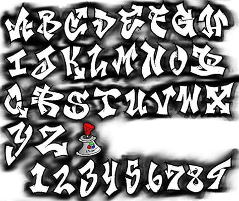 Graffiti Letters Fonts Numbers в 2021 г | Граффити в виде алфавита, Стили леттеринга, Алфавит ...