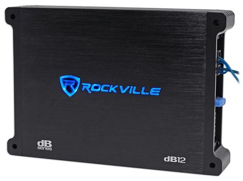 Rockville dB12 2000 Watt Peak/500w RMS Mono 2 Ohm Amplifier Car Amp ...