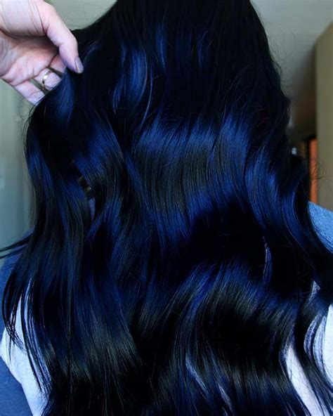 43 Beautiful Blue Black Hair Color Ideas to Copy ASAP – StayGlam