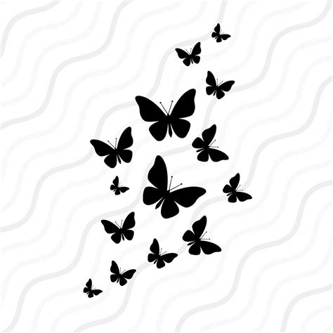 Fluttering Butterflies SVG Butterfly SVG Cut Table - Etsy