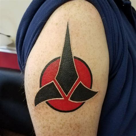 My first tattoo, the emblem of the Klingon Empire! : startrek